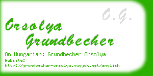 orsolya grundbecher business card
